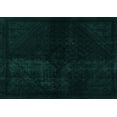 thumbnail image 1 of Ahgly Company Machine Washable Indoor Rectangle Abstract Turquoise Blue Modern Area Rugs, 5' x 7', 1 of 4