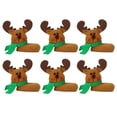 thumbnail image 2 of Toystoory Juego de copas de vino de Navidad de 6 uds., muñeco de nieve, alce, Papá Noel, adornos navideños para la cena de la del hogar Barra de herramientas No.1, 2 of 6