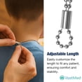 thumbnail image 3 of Dental Bib Holder Chains, Stainless Steel, 5 Count, 3 of 8