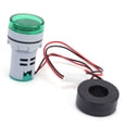 thumbnail image 1 of Current  Indicator, 60~500V AC 0~99.9A  Indicator Light Round  for Industrial Control Components for Current  Red,Green,Blue,White,Yellow, 1 of 8
