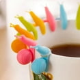 thumbnail image 7 of Walbest 5 Pieces Cute Snail Shape Silicone Tea Bag Holder Temperature Resistant Candy Colors, Bar Cup Mug Drink Markers Snail Tea Bag Holder for Home (Random color), 7 of 7