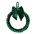 thumbnail image 4 of Corona navideña de terciopelo, decoración navideña, corona navideña para puerta de entrada de año Nuevo, adorno colgante para chimeneas, porche, fiest 30x30x5cm, 4 of 8