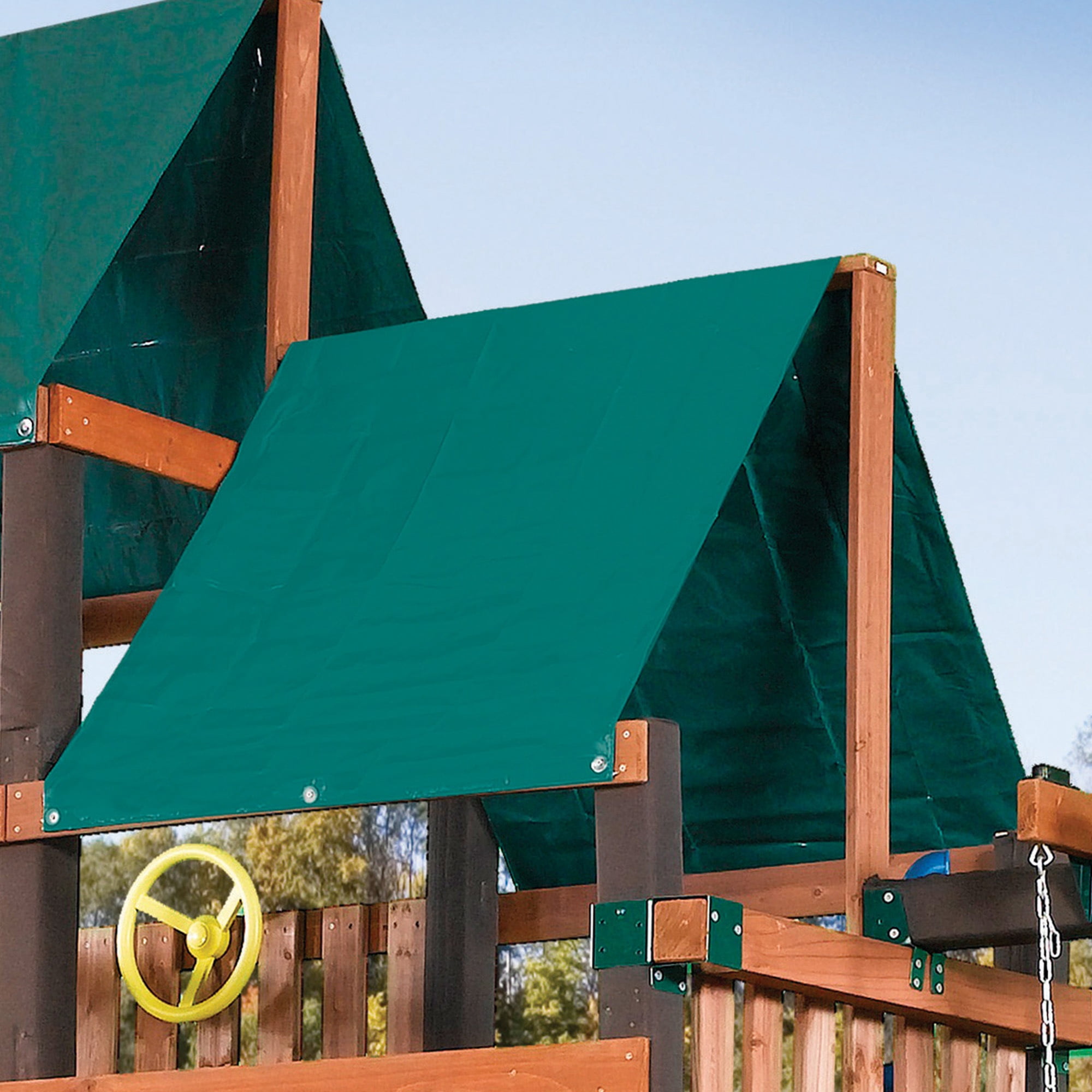 Swing-N-Slide Heavy Duty Green Swing Set Canopy 43 x 90 inch