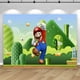 thumbnail image 3 of Decoración de fondo para fiesta de Super Mario Bros, juego de desafío para niños, fondo de cumpleaños, accesorios para pancartas de estudio fotográfico para baby shower, 3 of 5