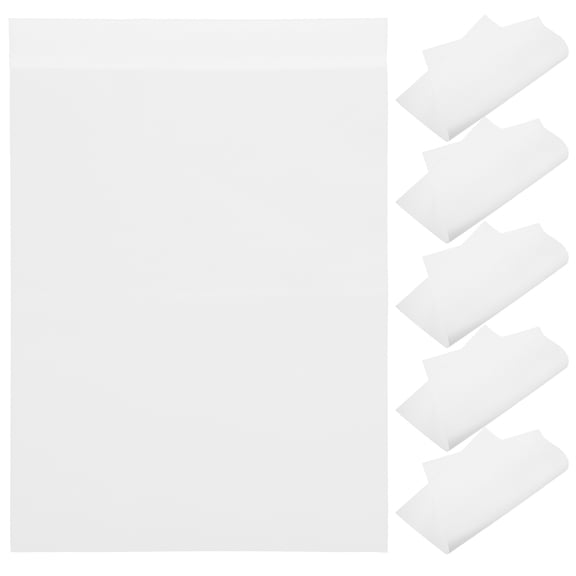 OUNONA 6Pcs Blank White Garden Flags for Festival Decoration 18.08X12.38In