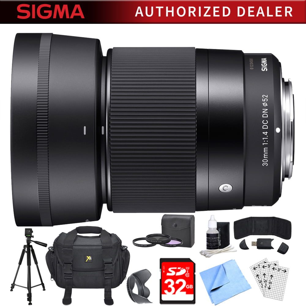 Sigma 30mm F1.4 DC DN Lens for Sony E Mount Includes Bonus Xit 60