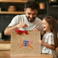 thumbnail image 3 of BagDream 50Pcs Brown Paper Bags with Handles, 16x6x12 inches Large Kraft Paper Shopping Bags for Small Business, Merchandise, Gifts, Shopping, Grocery, 3 of 11