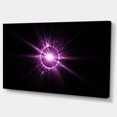 thumbnail image 2 of Éclat Violet d'Étoile Brillante - Impression d'Art Floral sur Toile, 2 of 3