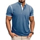 thumbnail image 1 of Usted Es Más Que una Prueba de Puntuación de la Camisa de los Hombres de Color Sólido Se Levantan Cuello Blusa, Casual de Manga Corta Botón de los Hombres Camisas con Mezcla Suave de Viscosa, Ligero, 1 of 7