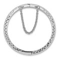thumbnail image 2 of Sterling Silver Bracelet Childrens Girl's 5.5 mm in Polished & Diamond-cut with Safety Clasp Hinged Children's Bangle, 2 of 4