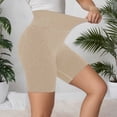 thumbnail image 2 of Arlun Women's Leggings 3D Anti-Cellulite High-Waist Sculpting Push-Up Yoga Fitness Workout Pants Solid Color Casual Peach-Shaped Design Comfy Sports Bottoms Beige M, 2 of 7