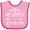 Pink and Fuchsia, variant on Inktastic Auntie Loves Me Baby Clothes Boys or Girls Baby Bib