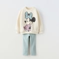 thumbnail image 5 of Sudadera holgada de manga larga para niño, ropa informal con estampado de Mickey Mouse, Tops holgados + Pantalones, 5 of 5