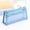 Blue-BU, variant on MMJ Pencil Pouch Double Layer Mesh Large Capacity Zipper Student Stationery Storage Organizer 8.66x4.13x2.56in