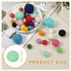 thumbnail image 2 of Uxcell 30 Pcs Bolas de Fieltro de Lana, Pompones de 0.6 Pulgadas para Manualidades, Decoración de Arte y Manualidades, Verde Claro, 2 of 6