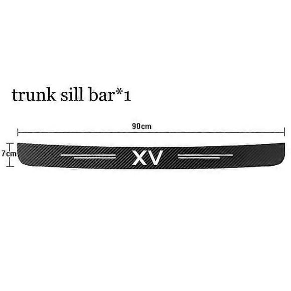 Compatible with Subaru XV logo carbon fiber pattern car door sill strip door sill protector car accessories