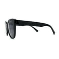 thumbnail image 3 of Womens Classic Oversized Cat Eye Gothic Plastic Sunglasses All Black, 3 of 4