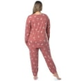 thumbnail image 3 of Fruit of The Loom Women's Boyfriend Top & Jogger Pajama Sleep Set, Sizes S-4X, 3 of 11