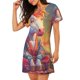 thumbnail image 2 of Fotbe Meditating Cute Horse Bata de Dormir para Mujer con Estampado, Camisón de Algodón de Manga Corta, Ropa de Dormir Casual, 2 of 6