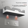 thumbnail image 3 of Plastic Self Adhesive Corner Shelf For Bathroom & Kitchen Rack Holder, Wall Mounted Shelve Storage Organizer For Hardware Accessories, Heavy Duty, Self-Adhesive (Multi) Pack Of 1, 3 of 4