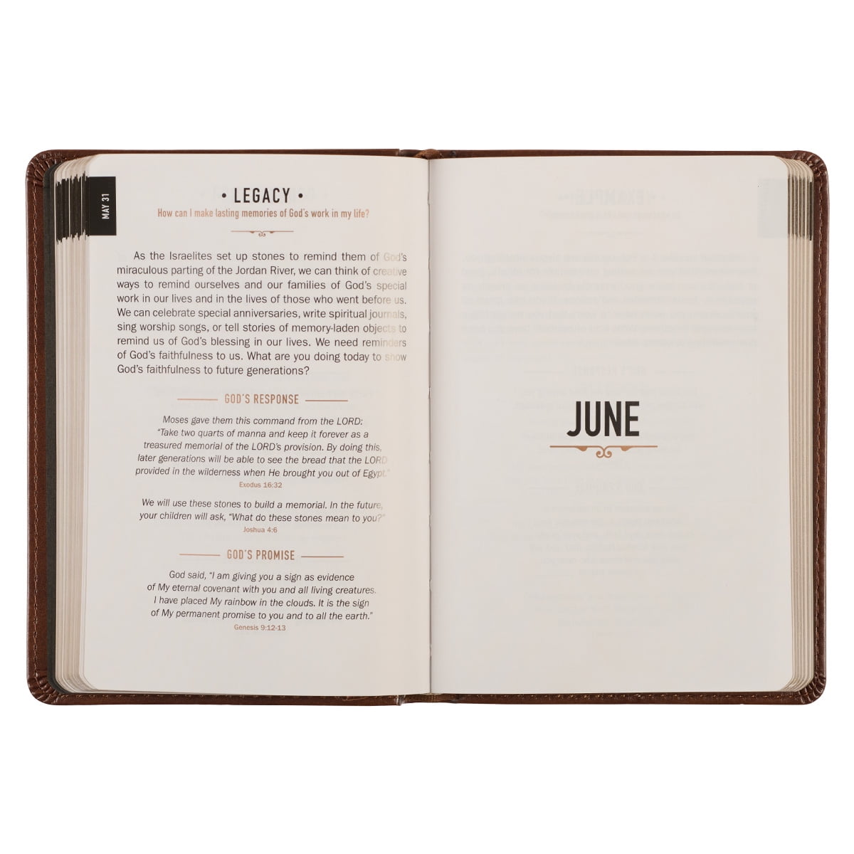One Minute with God for Men 365 Devotions, Brown Faux Leather Flexcover