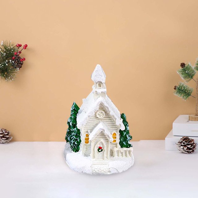 Adorno de Navidad Iluminado LED Macarena Casa de Vacaciones Estilo D
