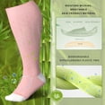 thumbnail image 2 of Calcetines de compresión LEVSOX de pantorrilla ancha de 15 a 20 mm de Hg para mujer, talla grande, 2 of 7