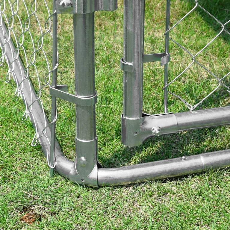 Pawhut Extra Large Outdoor Chain Link Dog Kennel with