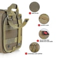 thumbnail image 4 of Riñoneras tácticas de primeros auxilios, riñonera militar compacta, riñonera multifuncional para camping, senderismo y ciclismo., 4 of 5