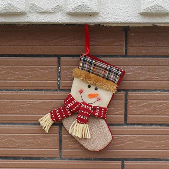 Christmas Socks Elk Snowman Old Man Image Gift old man gift Packing Decoration Tree Ornaments Supplies Present Bags