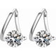 thumbnail image 1 of Aretes de Aro, Pendientes de Aro para Mujeres, Joyería de Moda S925, Incrustación de Mano Hueca, Adecuado para Propuesta de Matrimonio, Día de San Valentín, Cumpleaños, Aniversario, 1 of 5