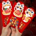 thumbnail image 4 of 6Pcs/4Pcs Redness Envelopes For Traditional Spring Festival Cartoon 2025 Snake Year Money Packets Hongbao For New Year, 4 of 8
