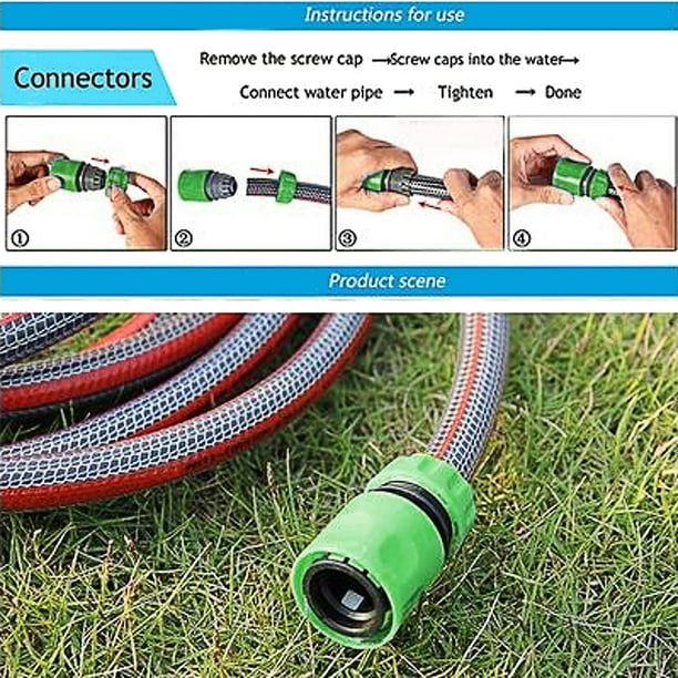 10pcs 1/2 Garden Tap Water Hose Pipe Connector Quick Connect Adapter  Fitting Watering 