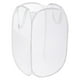 thumbnail image 1 of Cesto de Ropa de Malla Uxcell, Cestas de Ropa Plegables, Blanco, 1 of 7