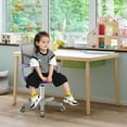 thumbnail image 4 of Costway Kids Mesh Armrests Height Adjustable 360-Degree Desk Chairs, Swive Purple, 4 of 10
