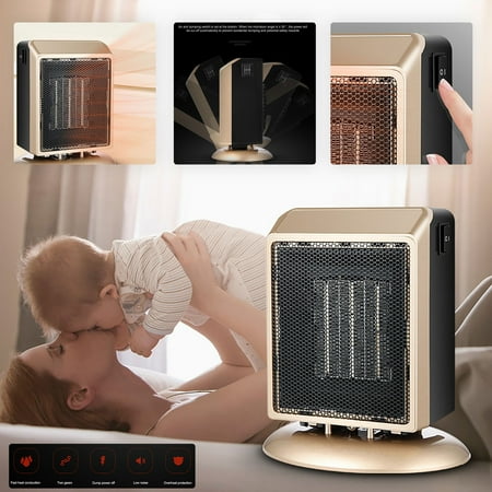 

Mittory Portable Mini Electric Heaters Space Air Warmer Fan Blower Radiator Heating For Winter