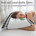 thumbnail image 5 of St. Patrick's Day Pillow Covers, Linen Long Throw Pillow Case, Spring Three Leaf Grass Truck Black Plaid Holiday Pillow Protector Decorative Cushion Cover for Living Room/Bedroom 20" x 36", 5 of 8