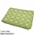 thumbnail image 5 of Abstract Floor Pillow Lounger Cover, Polka Dots and Checkered Pattern Textured Patchwork Simplistic Art, Nap Mat Printed Fabric Case for 5 Pillows, 88" x 27", Lime and Pale Green, by Ambesonne, 5 of 5