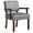 Leather Gray, variant on FAGAGA Mid Century Modern Accent Chair, Upholstered Oversized Chair, Ergonomics Armchair for Living Room, Reading Room, Reception Room, Bedroom, Dorm | Leather Cherry
