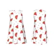 thumbnail image 3 of Bixox Hand Drawn Watermelon Print Women's Sleeveless A-Line Dress with Pockets, Casual Knee-Length Tank Dress for Summer-Large, 3 of 7