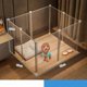 thumbnail image 5 of Pet Fence Home Dog Houses Indoor Small Dog Kennels Creative House For Dog Household Dog Supplies Isolation Door With Toilet Area ShopWise Round, 5 of 13