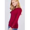 thumbnail image 3 of Crew Neck Sweater W/rivet Button S, 3 of 24