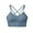 Blue, variant on Joau Strappy Sports Bra Criss Cross Back Padded Low Impact Wirefree Bralettes Cropped Tops Seamless Comfortable Yoga Bra for Workout Fitness