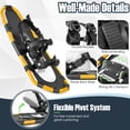thumbnail image 3 of Gymax 21'' 4-in-1 Lightweight Terrain Aluminum Snowshoes w/ Ski Poles Carry Bag Gold, 3 of 10