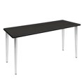 thumbnail image 1 of Regency MTPL6024AGCM 60 x 24 in. Kahlo Table à Pieds Coniques - Gris Cendré & Chrome, 1 of 1