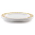 Host & Porter Gold Rim Plastic Dinner Plates, 10.25", 10 Count