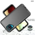 thumbnail image 3 of For Samsung Galaxy A12 / SM-A125 Heavy Duty Shockproof Armor Protective Hybrid Case Cover With Clip Black/Black, 3 of 4