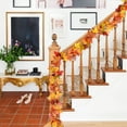 thumbnail image 4 of XEAZON 2Pack Fall Maple Garland,5.9Ft/Piece Multicolor Hanging Vine Maple Leaf Garland Artificial Autumn Foliage Garland Thanksgiving Decor for Home Wedding Fireplace Party Christmas, 4 of 10