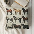 thumbnail image 3 of YINGXI Horse Pillow,Horse Pillow Covers, Horse Decor，Horse Pillow for Girls,Horse Decor Linen Cushion Cover for Bedroom Girls Room,Horse Room Decor,Horse Decor for Girls Room 12x12in, 3 of 5
