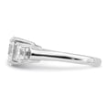 thumbnail image 3 of Auriga Fine Jewelry 925 Sterling Silver White Cubic Zirconia Wedding Band Ring Size 8 for Women, 3 of 6